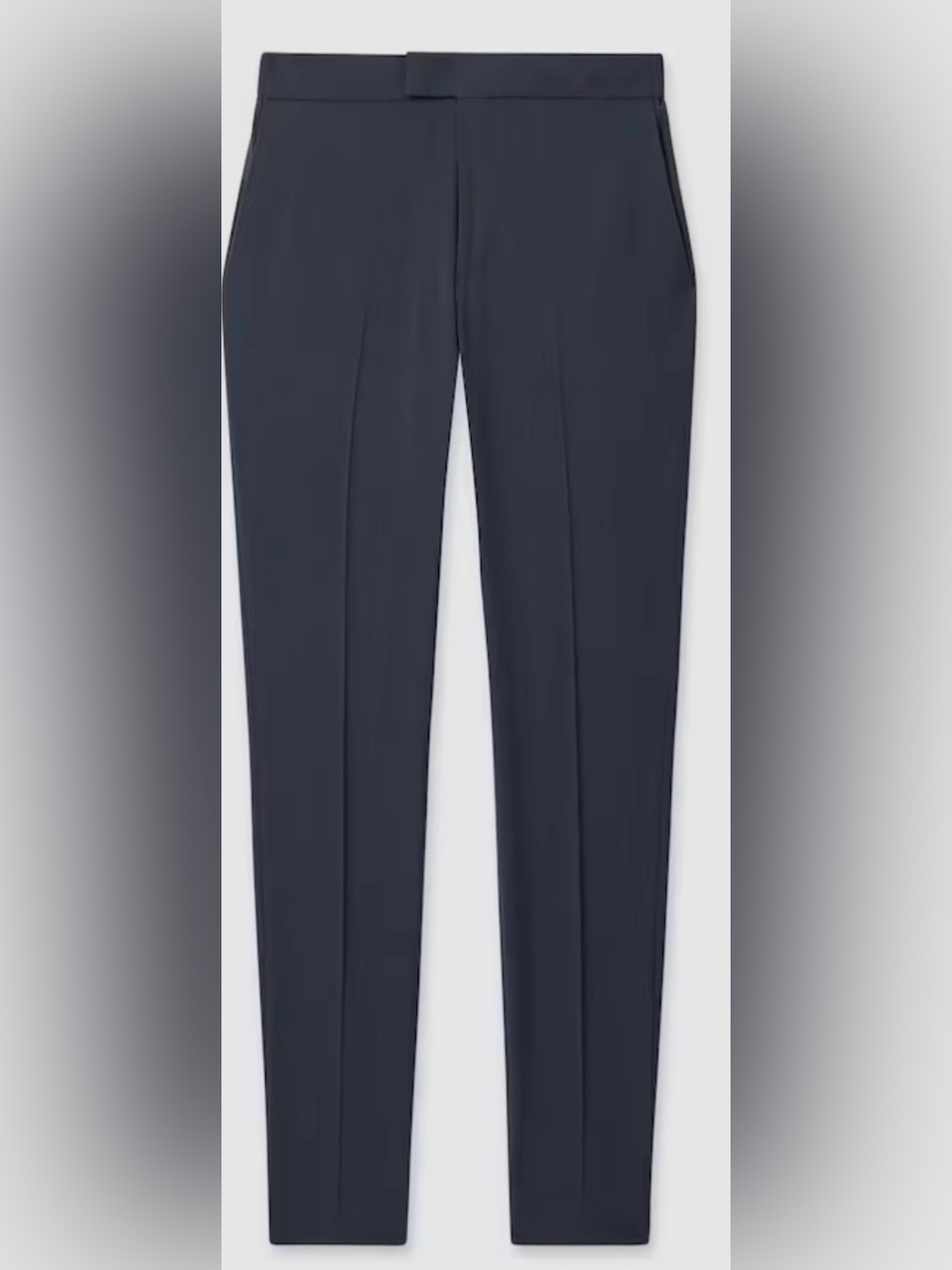 Reiss Found Stretch Slim-Fit Drawstring Trousers in Airforce Blue | 32”